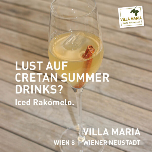 Neu in Wiener Neustadt / Ab sofort wieder in Wien 8: Cretan Summer Drinks.