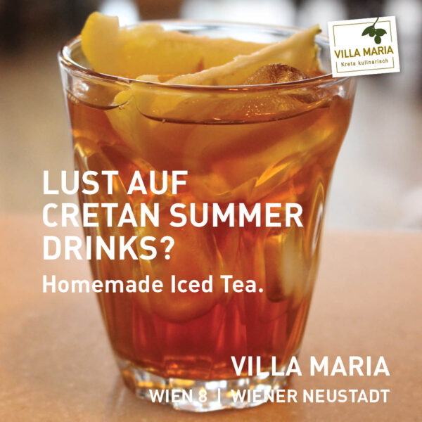 Neu in Wiener Neustadt / Ab sofort wieder in Wien 8: Cretan Summer Drinks.