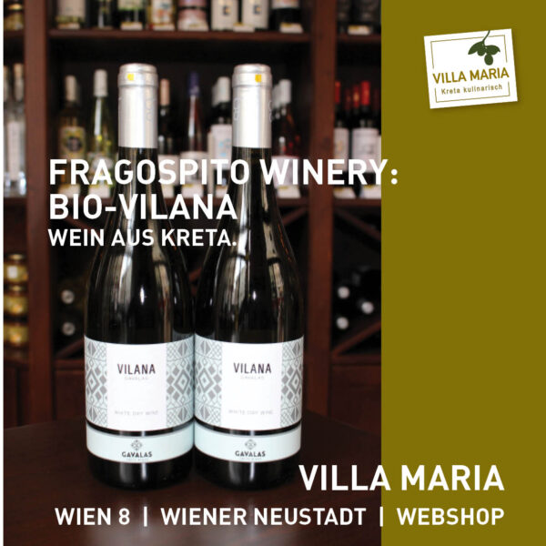 Villa Maria – Wein der Woche: Fragospito Winery – Bio-Vilana: 0,75 Liter-Flasche