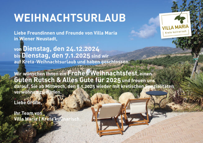 Weihnachtsurlaub bei Villa Maria in Wiener Neustadt…