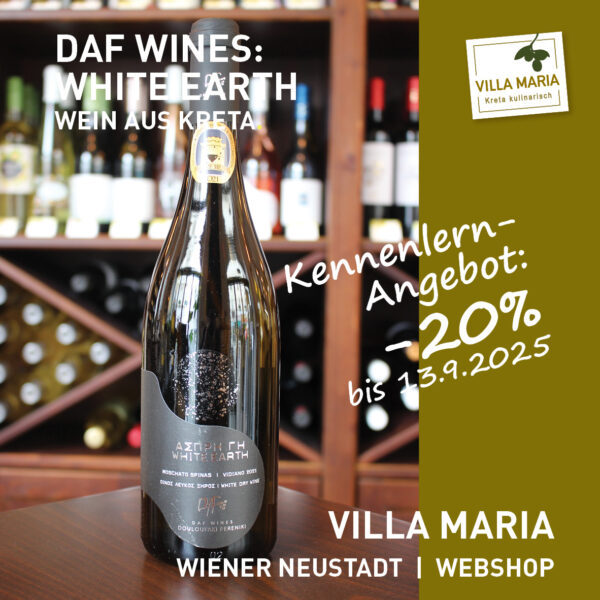 Villa Maria – Wein der Woche: DAF Wines – White Earth im -20%-Kennenlernangebot *)