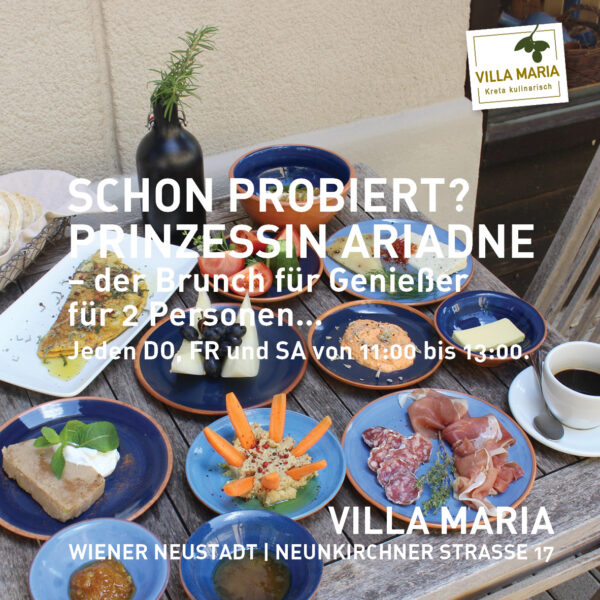 Schon probiert? „Prinzessin Ariadne“ – der Brunch für Genießer für zwei Personen…