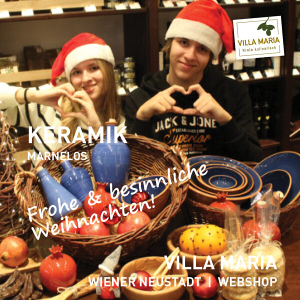 Frohe & besinnliche Weihnachten: Marnelos – Keramik aus Kreta.
