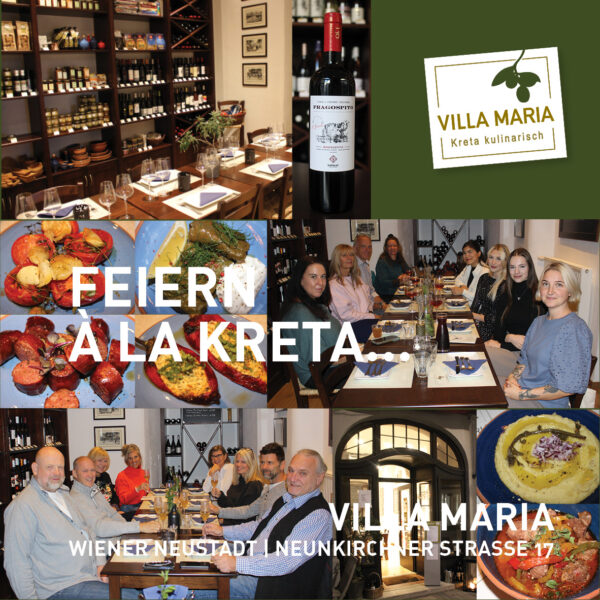 Feiern à la Kreta bei Villa Maria.